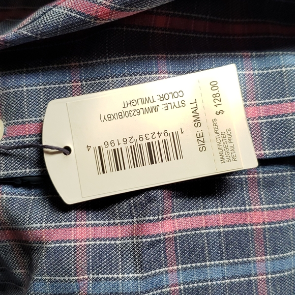 Johnnie-O Prep-formance Bixby shirt. Color is Twilight. size Small.NWT - Picture 7 of 7